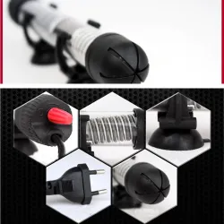 Akvarievannvarmer - med termometer - justerbar - 25W - 50W - 100W - 200W - 300W