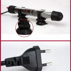 Akvarievannvarmer - med termometer - justerbar - 25W - 50W - 100W - 200W - 300W