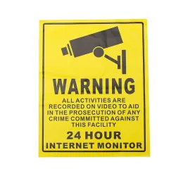 24H SIKKERHETSKAMERA CCTV - OPPTAK - advarselsklistremerke