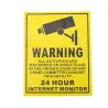 KAMERA OCHRONY 24H CCTV - NAGRYWANIE - naklejka ostrzegawczaBezpieczeństwo
