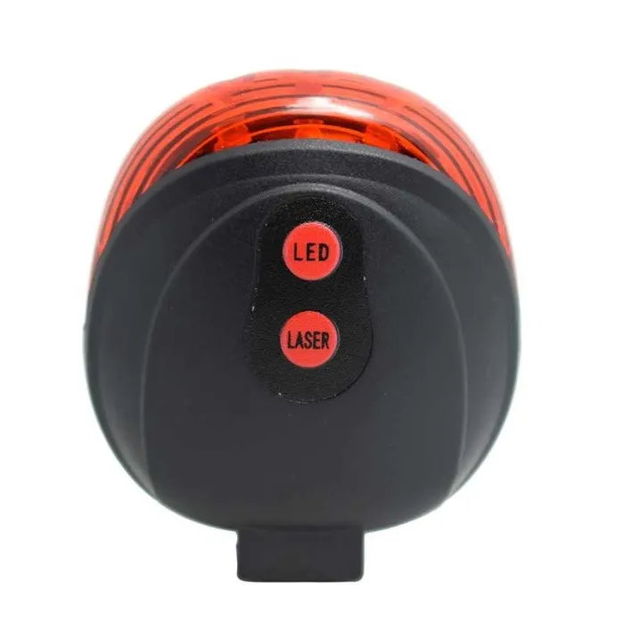 LucesLuz láser para bicicleta - lámpara LED trasera - resistente al agua