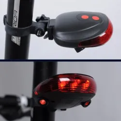 Eclairage laser vélo - feu arrière LED - étanche
