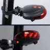 Sykkellaserlys - bak LED-lykt - vanntett