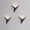 Candeeiro de parede LED moderno - design triangular - alumínio - 3W - 220V