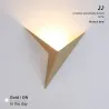 Candeeiro de parede LED moderno - design triangular - alumínio - 3W - 220V
