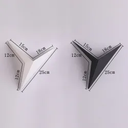 Candeeiro de parede LED moderno - design triangular - alumínio - 3W - 220V