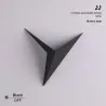 Candeeiro de parede LED moderno - design triangular - alumínio - 3W - 220V
