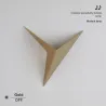 Candeeiro de parede LED moderno - design triangular - alumínio - 3W - 220V
