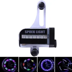 Kolorowa lampka na szprychy rowerowe - 32 LED - 30 wzorówŚwiatła