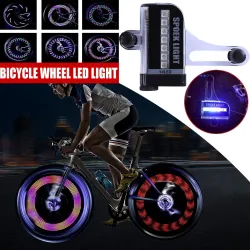 Kolorowa lampka na szprychy rowerowe - 32 LED - 30 wzorówŚwiatła