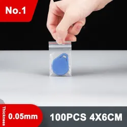 Sacs d'emballage en plastique - ziplock 5 fils - refermables - 100 pièces