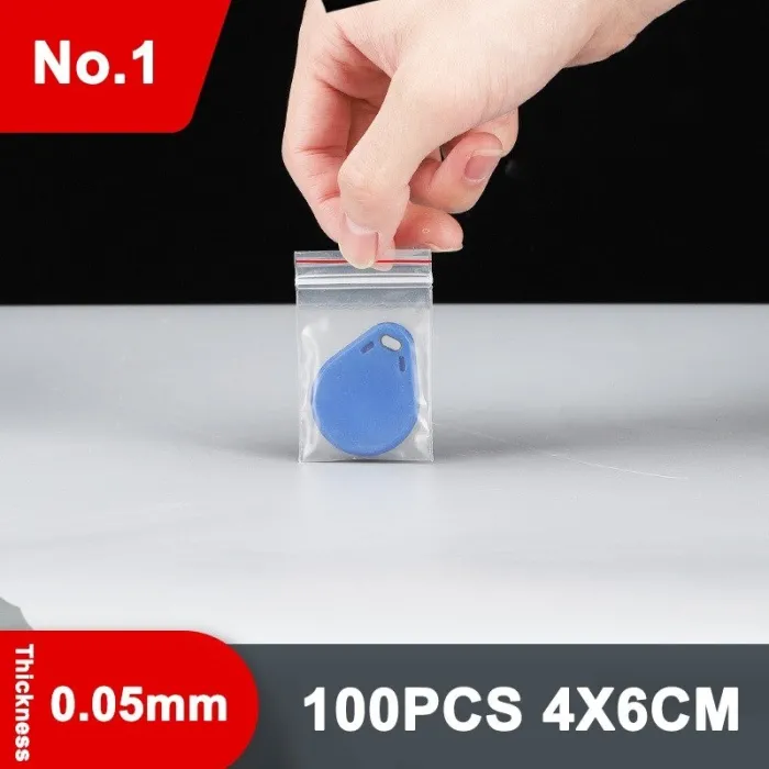 Sacs d'emballage en plastique - ziplock 5 fils - refermables - 100 pièces