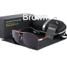 HDCRAFTER - Lunettes de soleil oversize vintage - polarisées - UV400