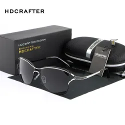 HDCRAFTER - Lunettes de soleil yeux de chat vintage - polarisées - UV400