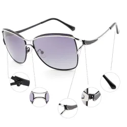 HDCRAFTER - okulary przeciwsłoneczne w stylu kocich oczu - spolaryzowane - UV400Okulary Przeciwsłoneczne