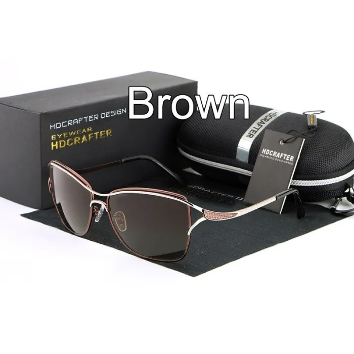 HDCRAFTER - Vintage cat eye solbriller - polariseret - UV400