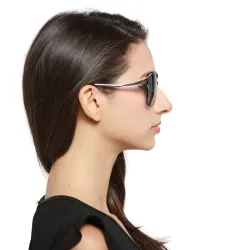 HDCRAFTER - Lunettes de soleil yeux de chat vintage - polarisées - UV400