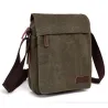 bolsa de ombro de lona vintage
