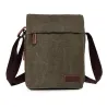 bolsa de ombro de lona vintage