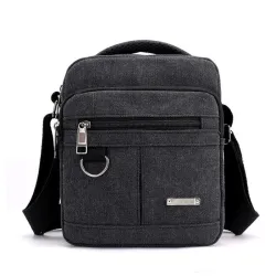 bolsa de ombro de lona clássica