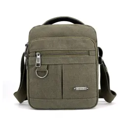 bolsa de ombro de lona clássica