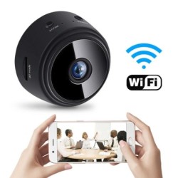 A9 - mini kamera - bezprzewodowa - dyktafon - noktowizor - IP - WiFi - HD 1080PBezpieczeństwo