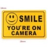 Winylowa naklejka ostrzegawcza - Smile You're On CameraBezpieczeństwo