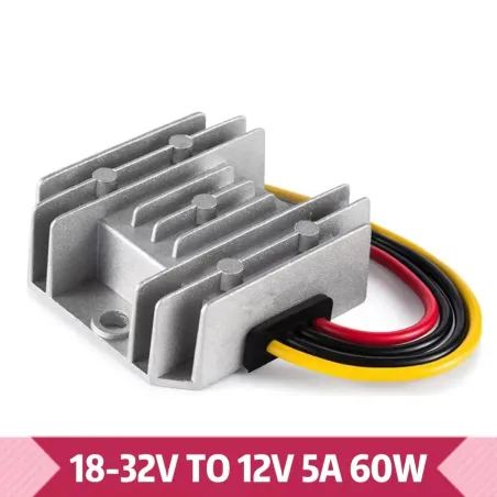 Strømforsyning - spændingsregulator - transformer - step-down konverter - 18V-32V til 12V