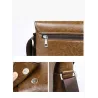 Elegante schoudertas - leer - breedTassen