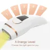 Épilateur laser - épilation définitive - 900 000 flashs - 5 niveaux - IPL - LCD