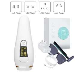 Épilateur laser - épilation définitive - 900 000 flashs - 5 niveaux - IPL - LCD