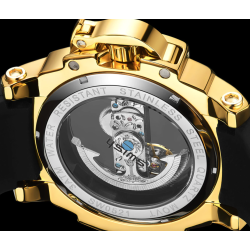 SWISH - luksusowy zegarek automatyczny - tourbillon - konstrukcja szkieletowa - świecącyZegarki