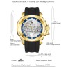 SWISH - luksusowy zegarek automatyczny - tourbillon - konstrukcja szkieletowa - świecącyZegarki