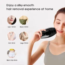 ZS - mini laser IPL epilator - permanent hårfjerning - 600 000 pulserende lys - avtakbar lampe