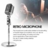 Microfono stile vintage - voce dinamica - con supporto
