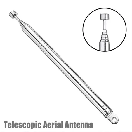 Universaali teleskooppinen antenni - 7-osainen sisäänvedettävä - 740 mm