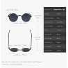 Occhiali da sole rotondi retrò in metallo - UV400 - unisex