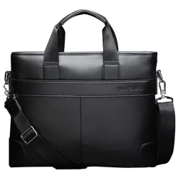 Elegante bolsa de negócios de ombro - couro