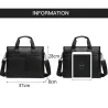 Elegant skulder business bag - skinn