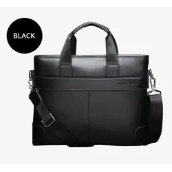 Elegant skulder business bag - skinn