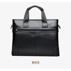 Elegant skulder business bag - skinn