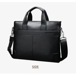 Elegant skulder business bag - skinn