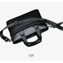 Elegant skulder business bag - skinn