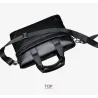 Elegant skulder business bag - skinn