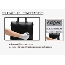 Elegant skulder business bag - skinn