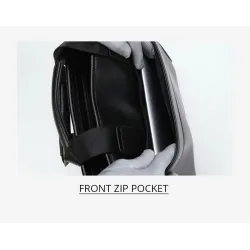 Elegant skulder business bag - skinn