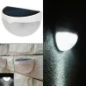 Applique murale d'extérieur - lampe solaire - détecteur de mouvement - étanche - 6 LED