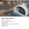 Utendørs vegglampe - solcellelampe - bevegelsessensor - vanntett - 6 LED