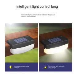 Utendørs vegglampe - solcellelampe - vanntett - LED