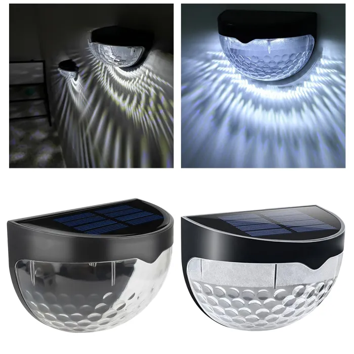 Utendørs vegglampe - solcellelampe - vanntett - 6 LED